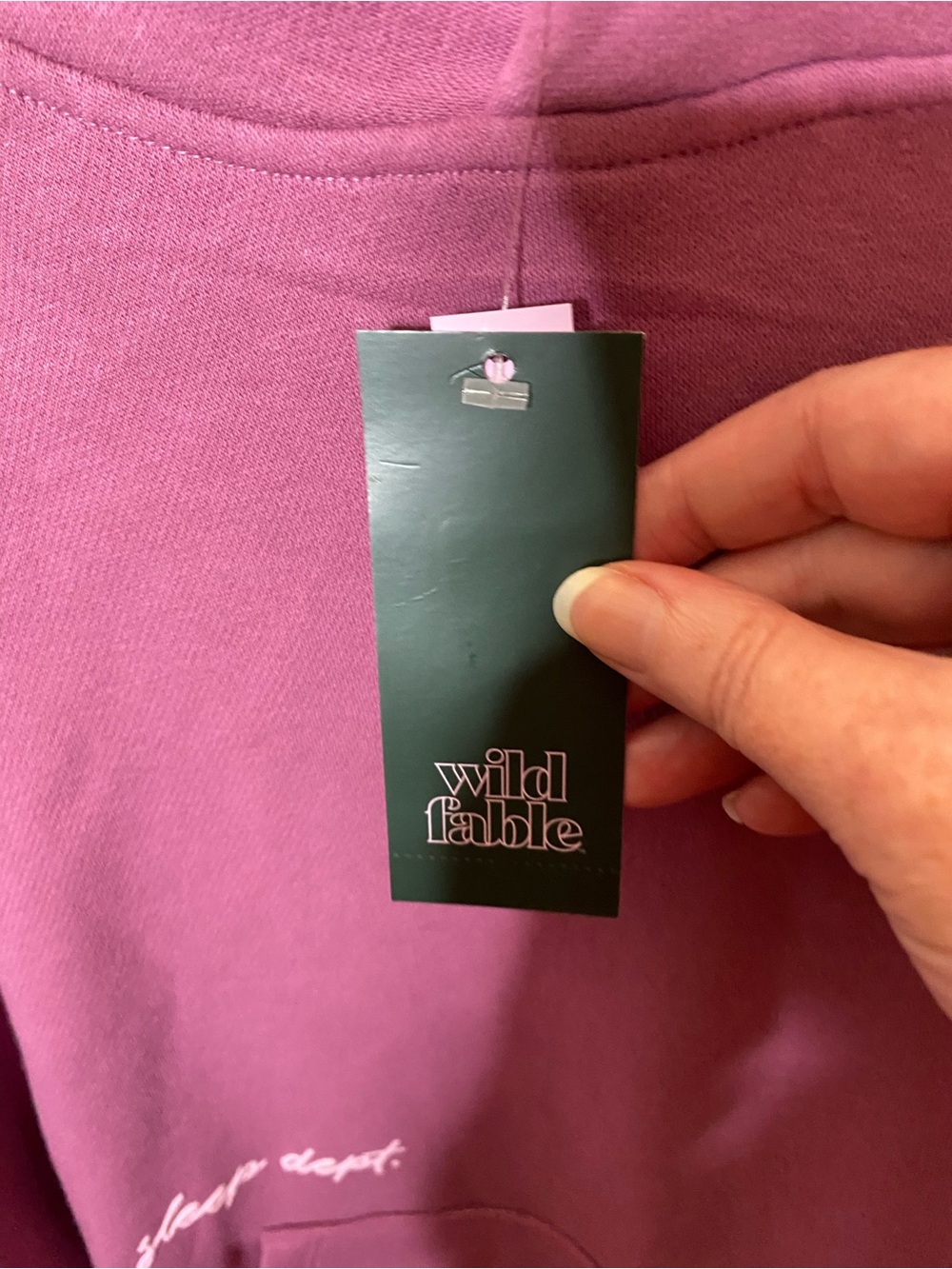 NWT Wild Fable Mauve Pink Sleep Dept Cozy Oversized Hoodie Sweatshirt M - Picture 9 of 10